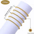 1200Pcs 4mm Smooth Round Beads Gold Spacer Loose Ball Beads for Bracelet Jewelry Making Craft...